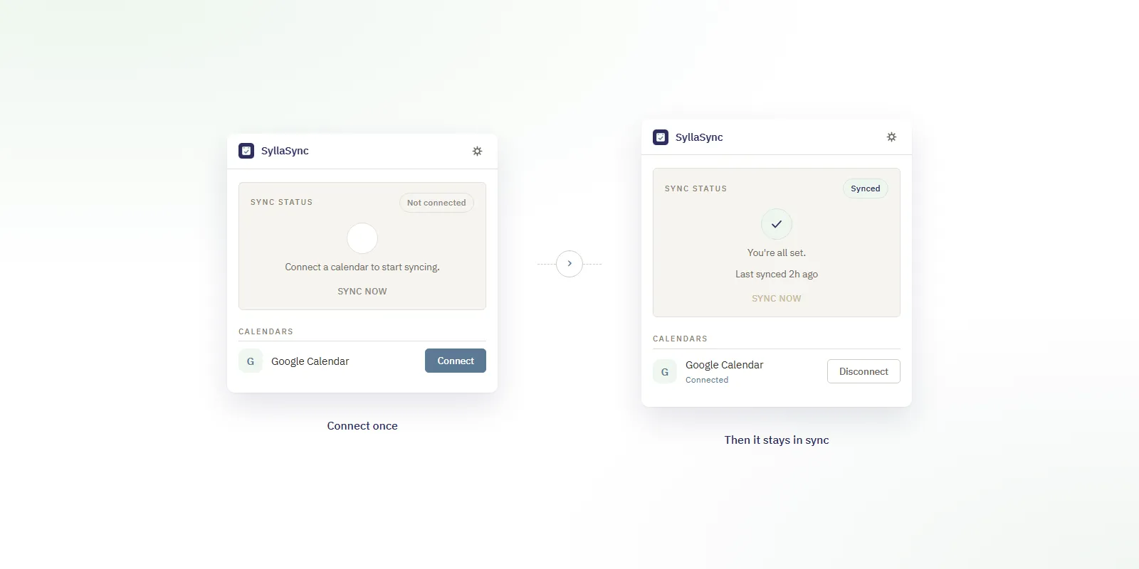 SyllaSync: connect once, and your Blackboard due dates stay in sync on Google Calendar.