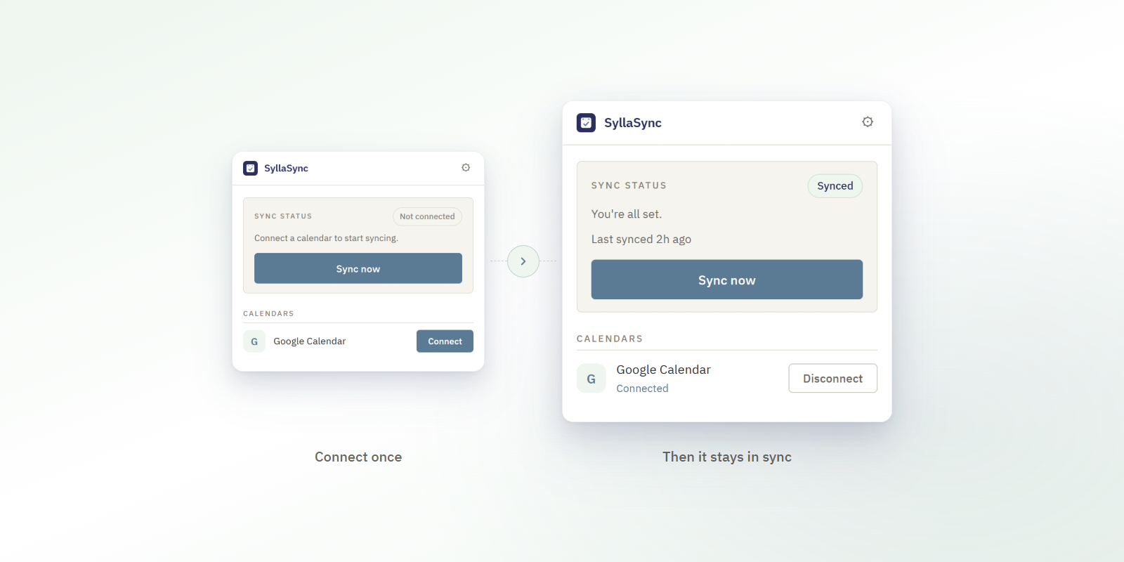 SyllaSync: connect once, and your Blackboard due dates stay in sync on Google Calendar.